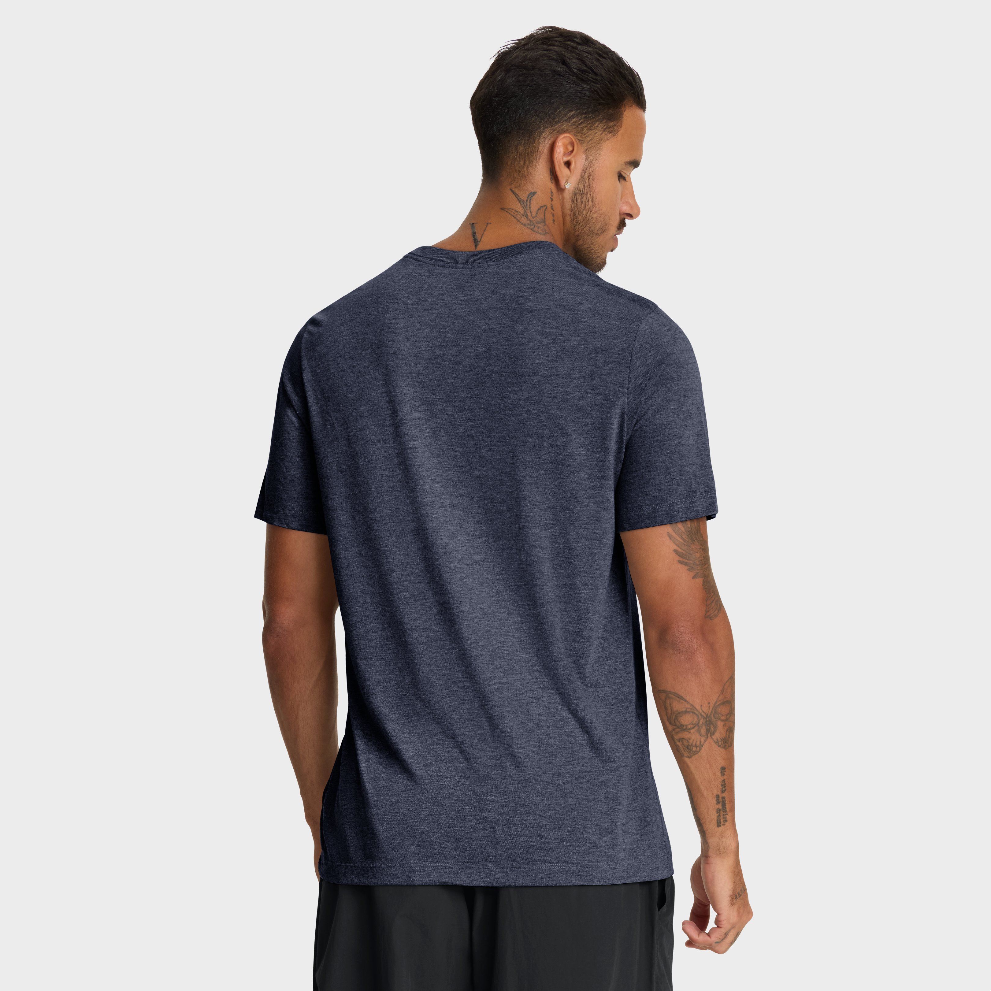 Men's Nike Heather Navy Auburn Tigers Legacy Mantra Tri-Blend T-Shirt